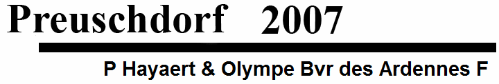 P Hayaert & Olympe Bvr des Ardennes F